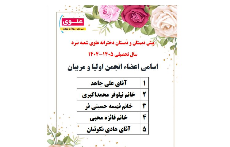 انجمن اولیا و مربیان 1