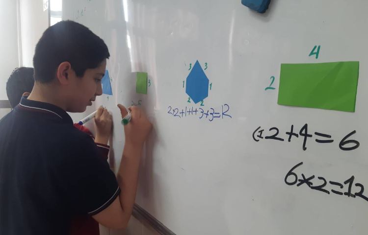 اندازه‌گیری محیط اشکال مختلف-زنگ Math 4