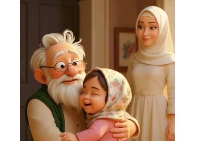 انیمیشن شعر حفظی پدربزرگ