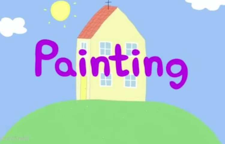 انیمیشن Peppa pig ,painting