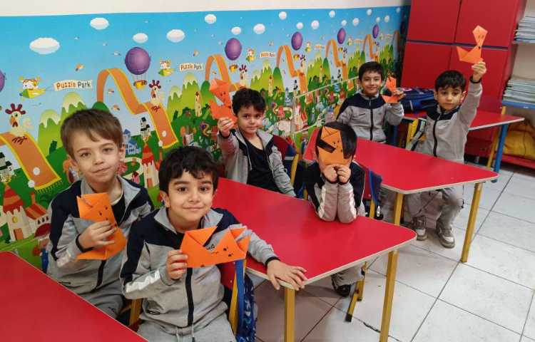 اوریگامی روباه(آموزش درس ر)