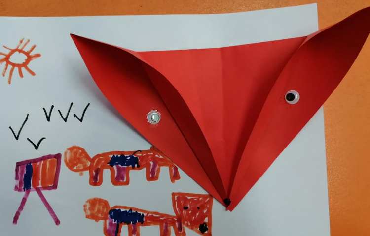 اوریگامی سر روباه 1