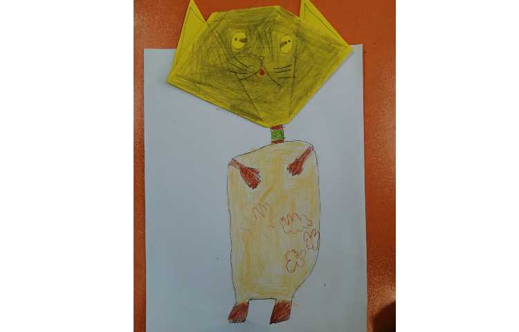 اوریگامی سر گربه 1