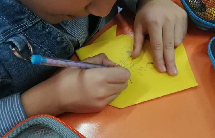 اوریگامی سر گربه 7