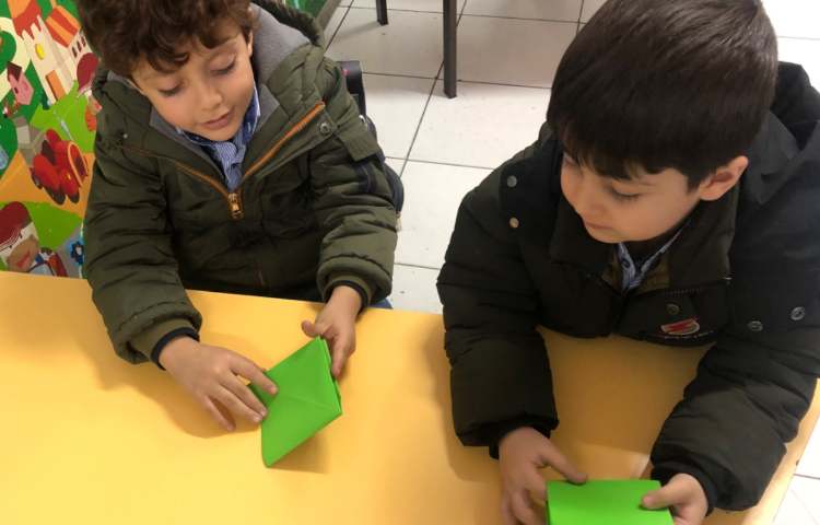 اوریگامی قورباغه 3