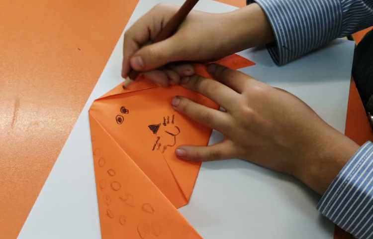 اوریگامی و نقاشی سگ 4