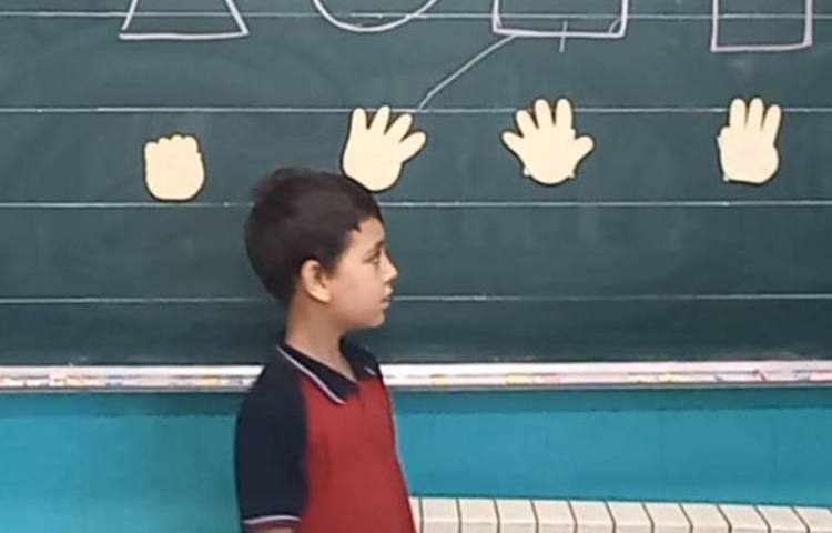 اولین دیکته کلاسی تلفیق با ریاضی