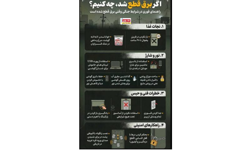 اگر برق رفت چیکار کنیم؟