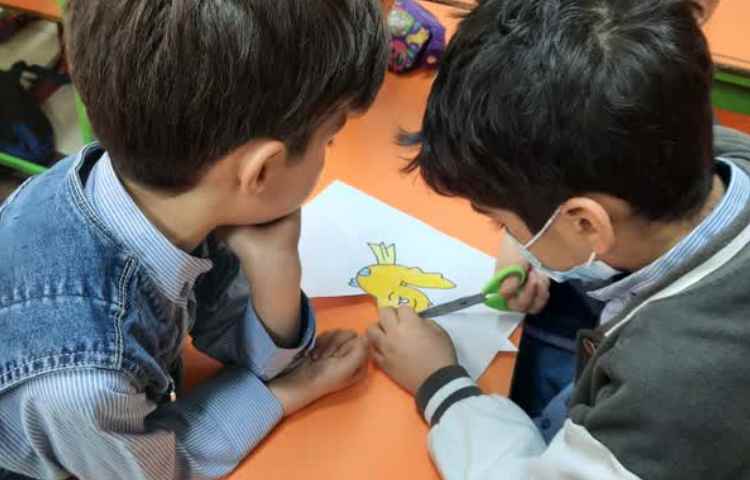 ایجاد انگیزه نشانه ج، رنگ آمیزی گنجشک به صورت گروهی 7