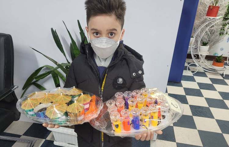 :ایجاد انگیزه نشانه "چ"، کلاس انگور 5