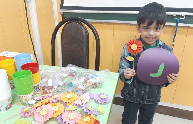 :ایجاد انگیزه ی نشانه ی (ل)، کلاس توت فرنگی 5