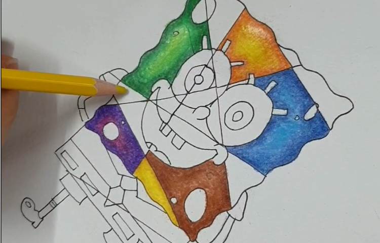 باب اسفنجی به سبک کوبیسم 1