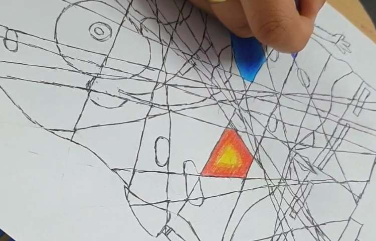 باب اسفنجی به سبک کوبیسم 2