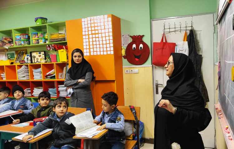 بازدید سرکار خانم عطاالهی بازرس دفتر مرکزی علوی، از روند برگزاری کلاس های فوق برنامه 6