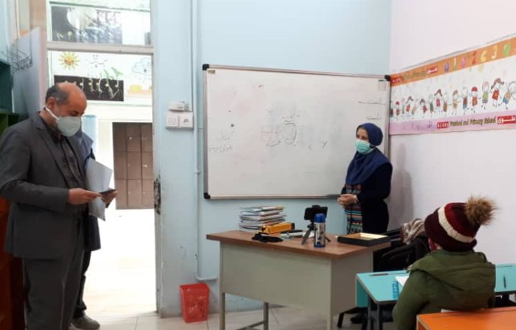 بازدید کارشناس بهداشت از دبستان سرآمد علوی