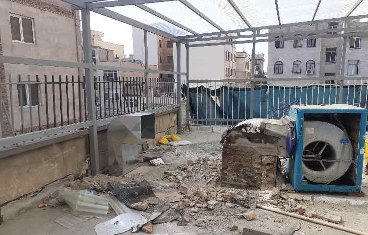 بازسازی وتعمیرات مدرسه 13