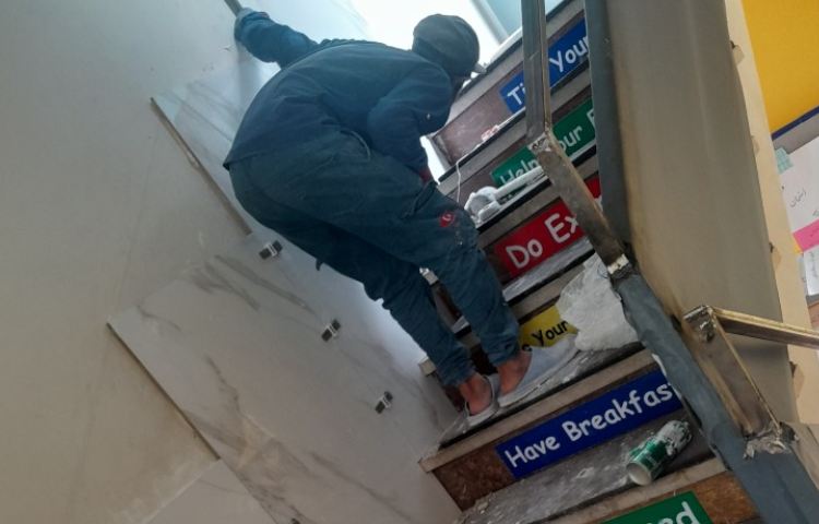 بازسازی وتعمیرات مدرسه 8