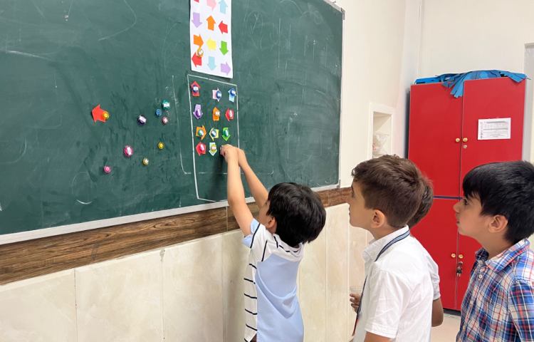 بازی آموزشی (تلفیق جهت ها و الگو‌های ریاضی)