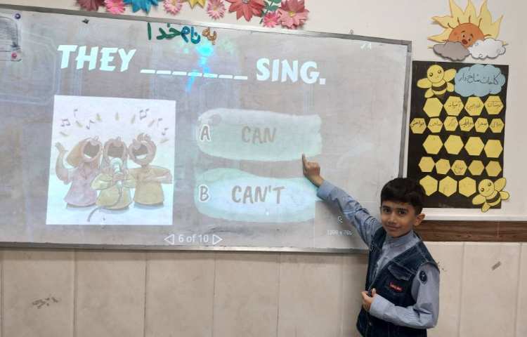 بازی آنلاین جهت تمرین ساختار can/can't 1