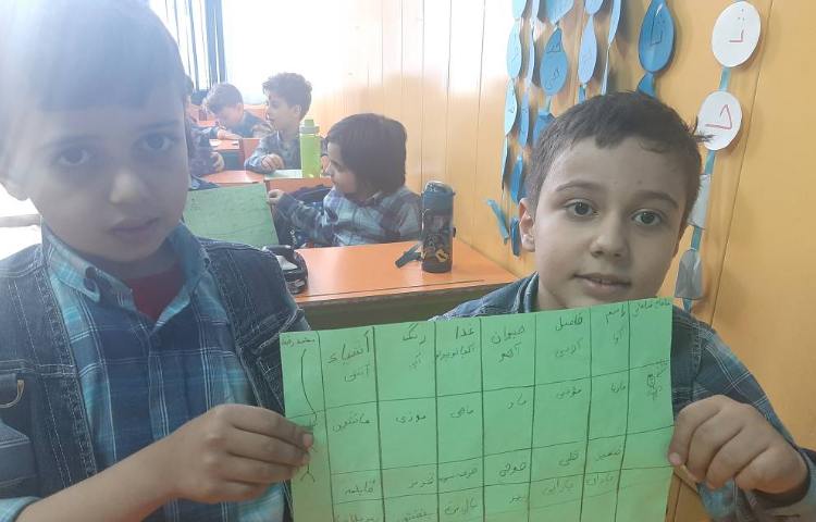 :بازی اِسم فامیل، کلاس توت فرنگی 1