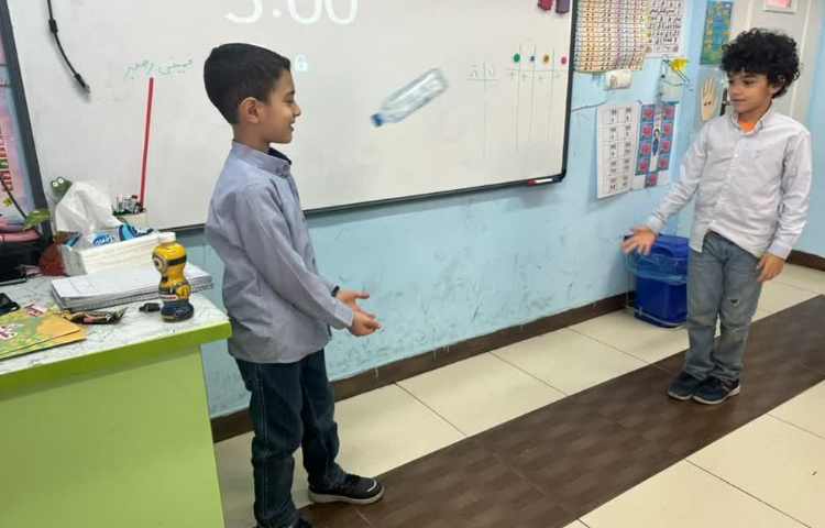 بازی با بطری جهت تثبیت نشانه ط 1