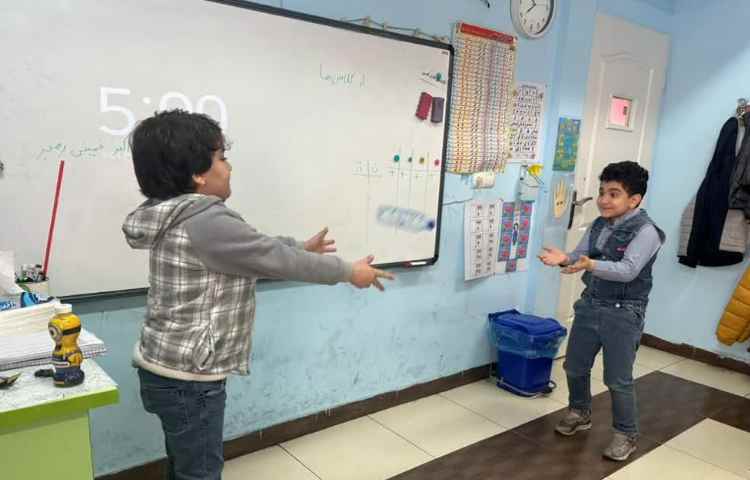 بازی با بطری جهت تثبیت نشانه ط 2