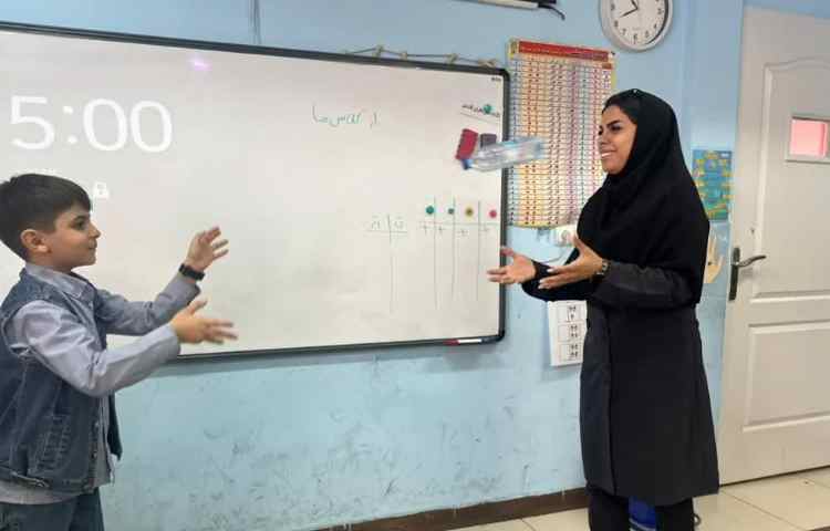 بازی با بطری جهت تثبیت نشانه ط 5