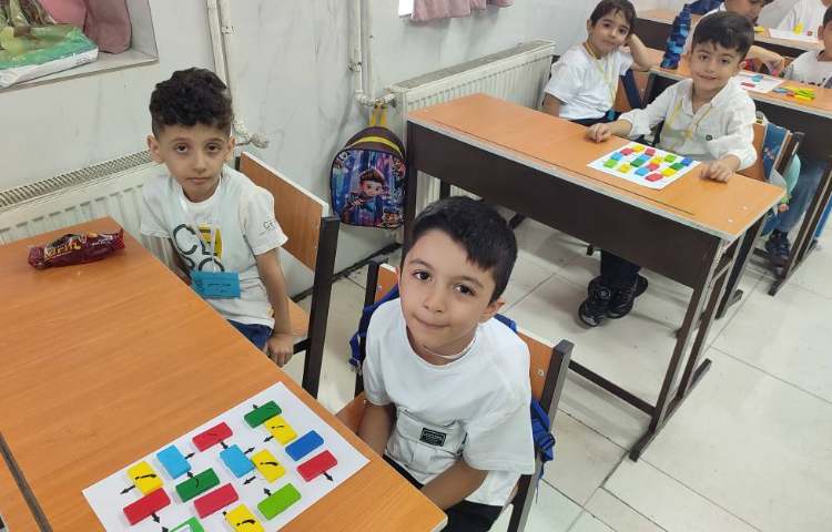 بازی با دومینو برای یادگیری جهت‌ها. 1