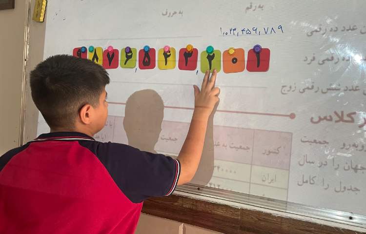 بازی با کارت اعداد و تمرین عدد نویسی 2