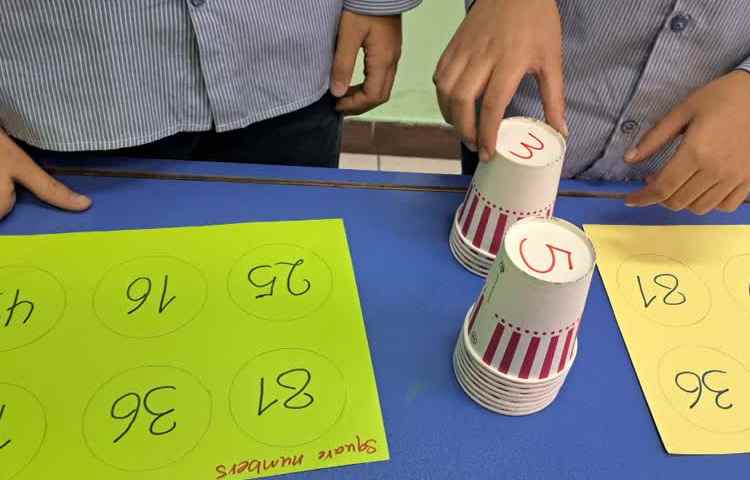 Math بازی برلی تمرین multiple and square numbers 1