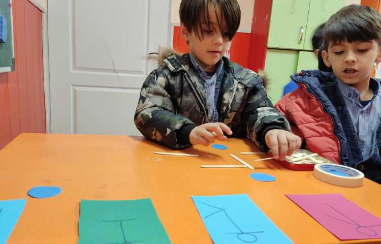 بازی تمرکزی درست کردن آدمک مطابق با الگو 3