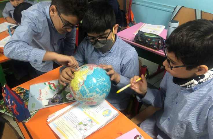 بازی جنگ با تانک و سرباز تدریس قرینه یک نقطه نسبت به خط 2