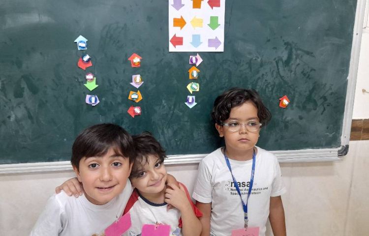 بازی جهت یابی توسط فلش های رنگی