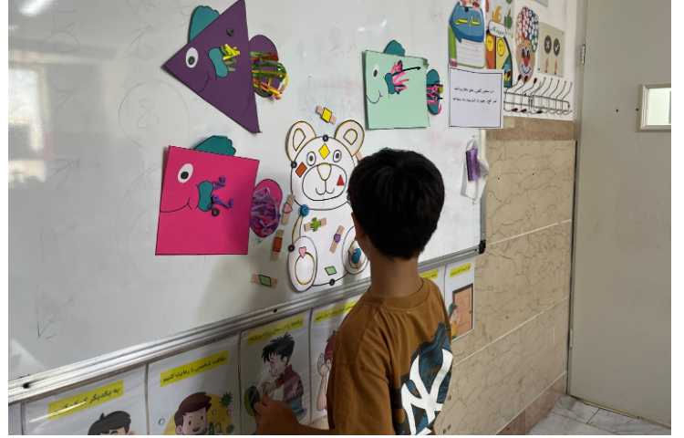 بازی خلاق خرس زخمی با هدف تثبیت اشکال هندسی 7