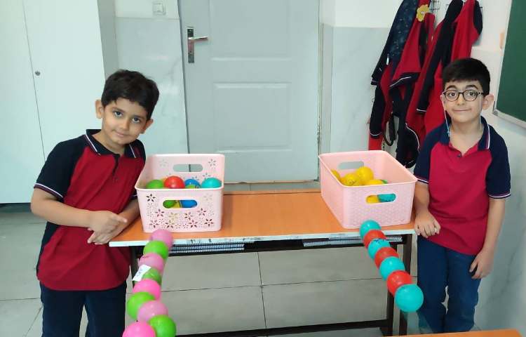بازی ریاضی مبحث الگویابی در کلاس انجام شد 2