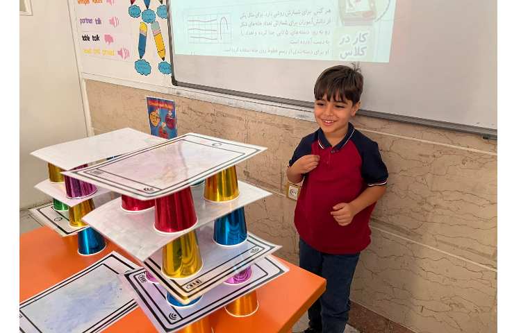 بازی ساختمان سازی با هدف درک مفهوم الگو های منظم و ادامه ی الگو ها