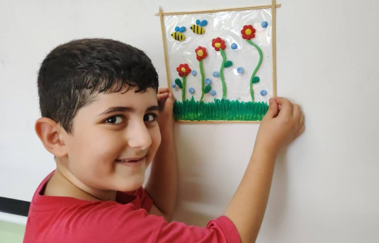 : بازی ساختنی، تابلو طبیعت با خمیر 4