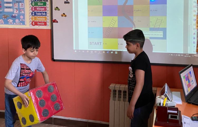 : بازی مار و پله، تمرین صدا کشی کلمات مربوط به حروف x,y,ch,sh 2