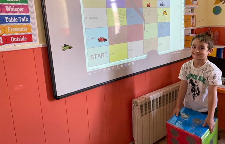 : بازی مار و پله، تمرین صدا کشی کلمات مربوط به حروف x,y,ch,sh 4