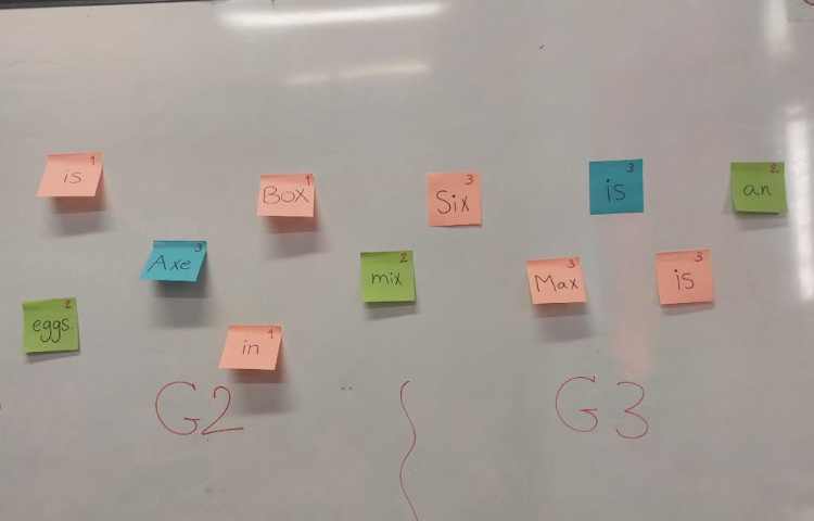 بازی مربوط به مهارت‌جمله سازی و روخوانی 4