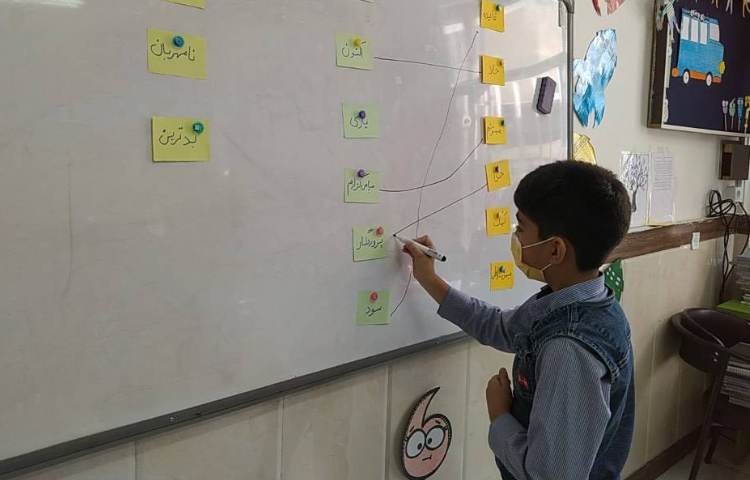 بازی وصل کردنی کلمات هم معنی و مخالف / زنگ فارسی 3