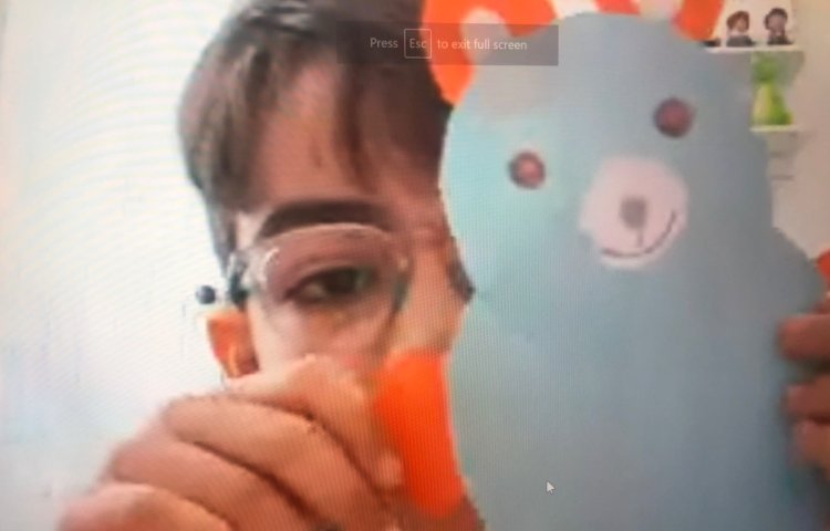 با توجه به یادگیری نشانه (س) کاردستی خرس درست کردیم 1