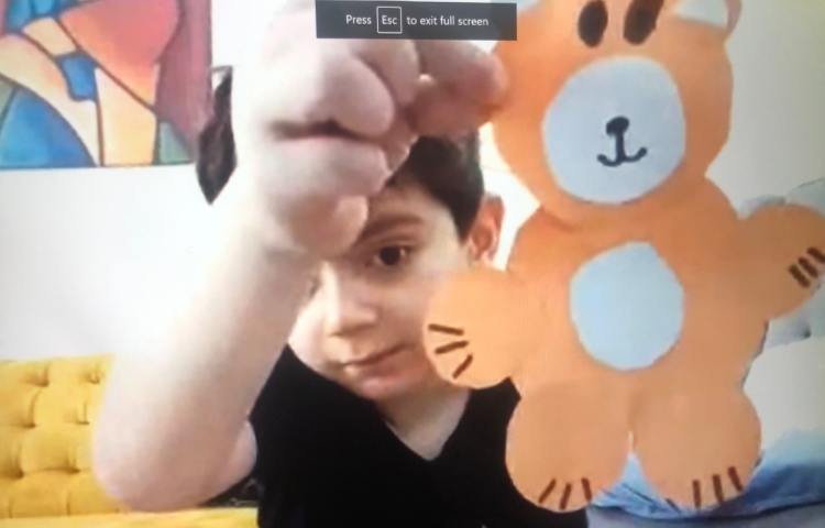 با توجه به یادگیری نشانه (س) کاردستی خرس درست کردیم 2