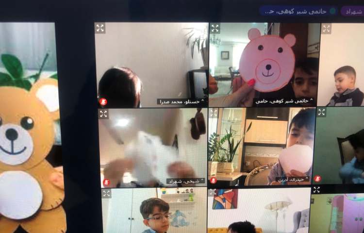 با توجه به یادگیری نشانه (س) کاردستی خرس درست کردیم