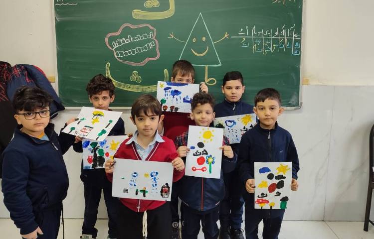 برای تثبیت یادگیری نشانه (ث) نقاشی با گواش توسط( اثرانگشت) در کلاس انجام شد 4