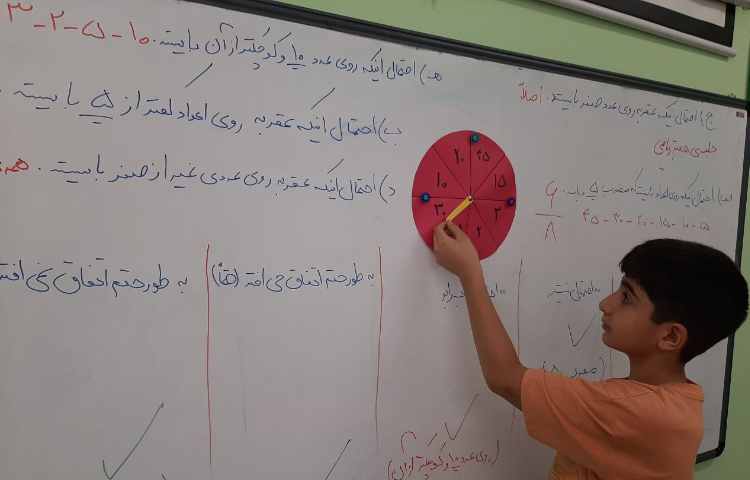 بررسی احتمال و چرخنده ی اعداد 1