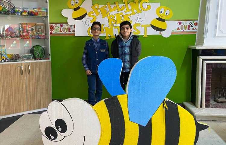 برندگان مرحله اول مسابقه زبانی اسپلینگ بی دبستان علوی 5