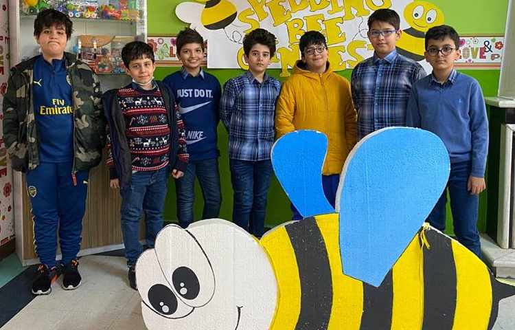 برندگان مرحله اول مسابقه زبانی اسپلینگ بی دبستان علوی 6