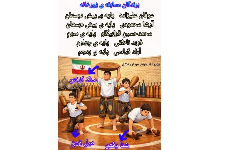 برندگان مسابقه زورخانه