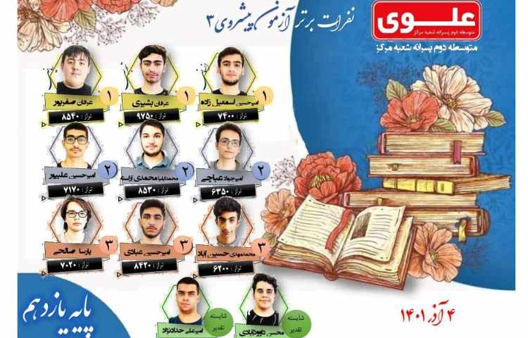 برگزاری آزمون پیشروی3 7